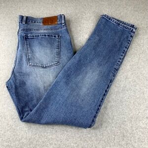 Mott & Bow Jeans Mens 35x32 Blue Slim Fit Medium Wash Denim Pants